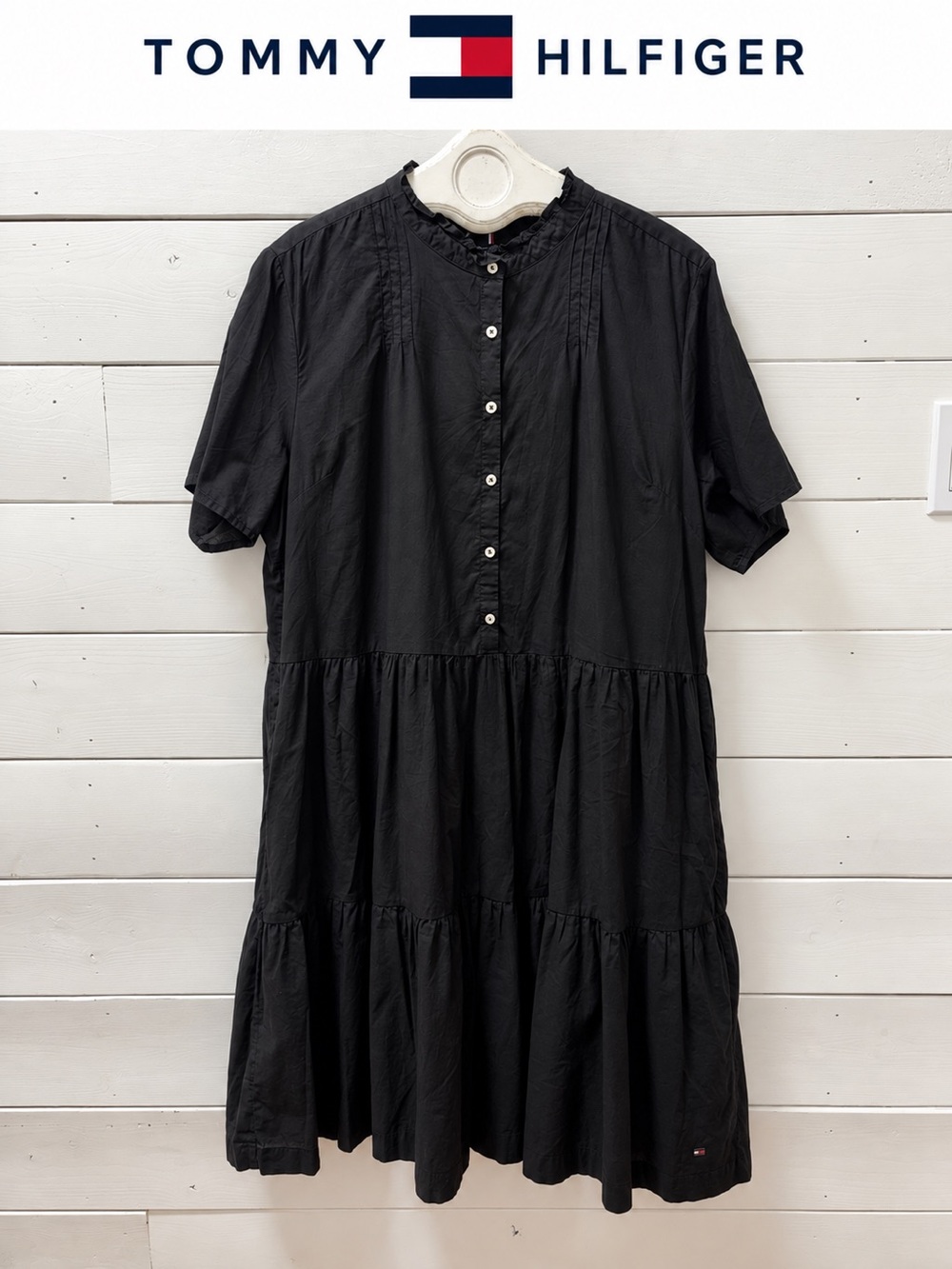 TOMMY HILFIGER – Black Tiered Dress – Size XXL